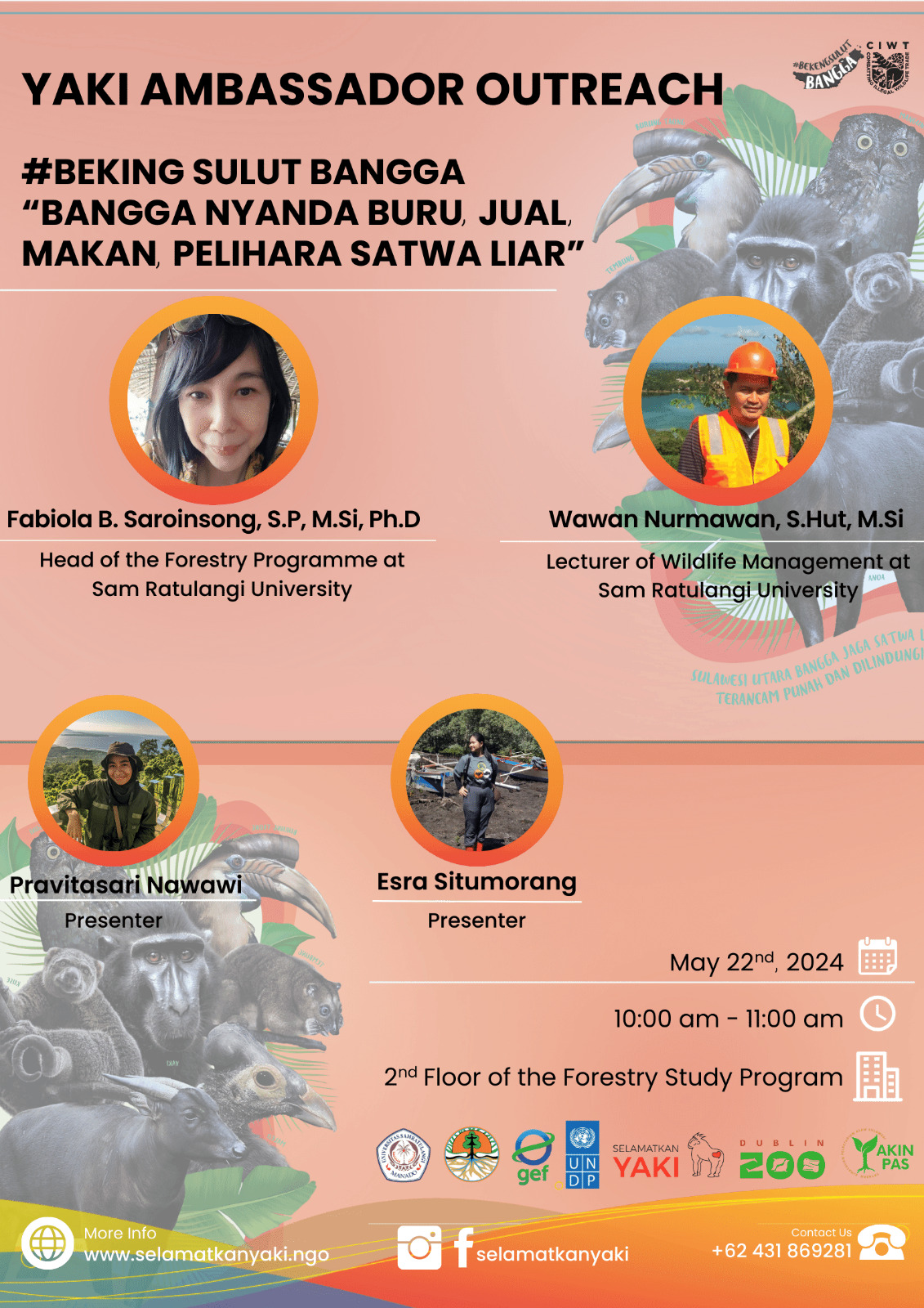 “Yaki Ambassador Outreach” – Edukasi Masyarakat tentang Konservasi Satwa Liar “Yaki Ambassador Outreach” – Edukasi Masyarakat tentang Konservasi Satwa Liar
